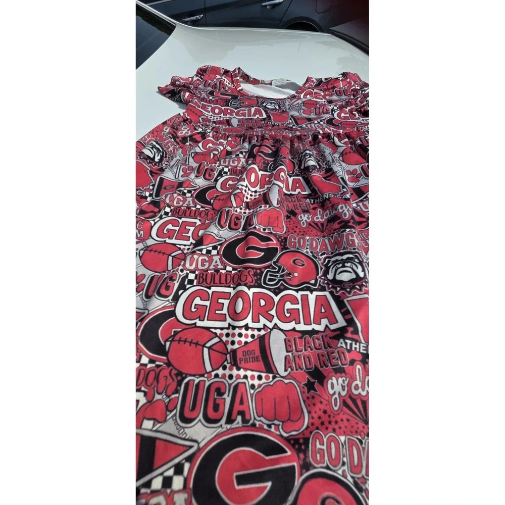 Georgia Bulldogs 7-8t Girls Dress, Football, Go Dawgs,